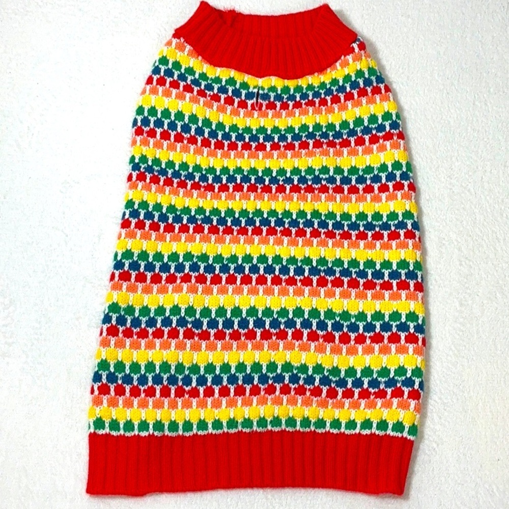 Colorful Striped Knit Sweater - Picture 2 of 9